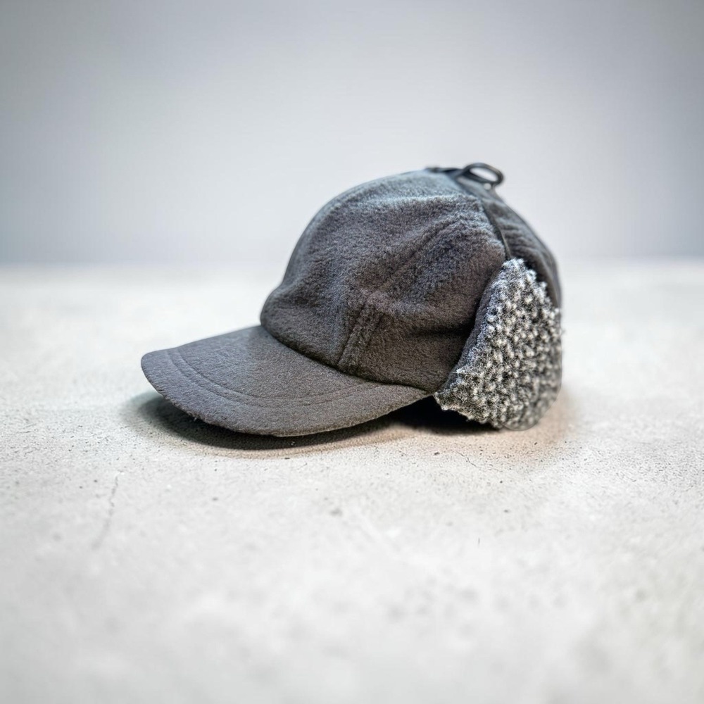 NEW VTG Y2K Lake Of The Isles Wool Ear Flap Cap‎ Mens M Sherpa Lined Winter Hat